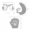thumbnail image 4 of Fox Ear Hairband Beast Tail Halloween Set Beast Paw Simulation Peluche Beast Ear cos accessories, 4 of 5