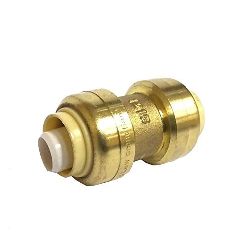 10 Push-Fit 1" Sharkbite Style Push to Connect Lead-Free Brass Couplings 