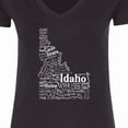 thumbnail image 4 of Inktastic Idaho State Word Salad Women's V-Neck T-Shirt, 4 of 5