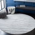 thumbnail image 2 of SAFAVIEH Skyler Orval Striped Area Rug, Ivory/Grey, 6'7" x 6'7" Round, 2 of 8