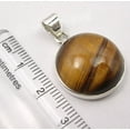 thumbnail image 3 of SilverStarJewel 925 Pure Silver Beautiful Tiger Eye Handmade Pendant 1.1" Indian Jewelry Store, 3 of 3
