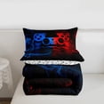 thumbnail image 4 of Game Comforter Set Queen,Teens Gamer Room Decor Duvet Insert, Gaming Console Bedding Set, Gamepad Video Games Joysticks Quilted Duvet,Modern Retro Bedroom Decor Red Blue, 4 of 7