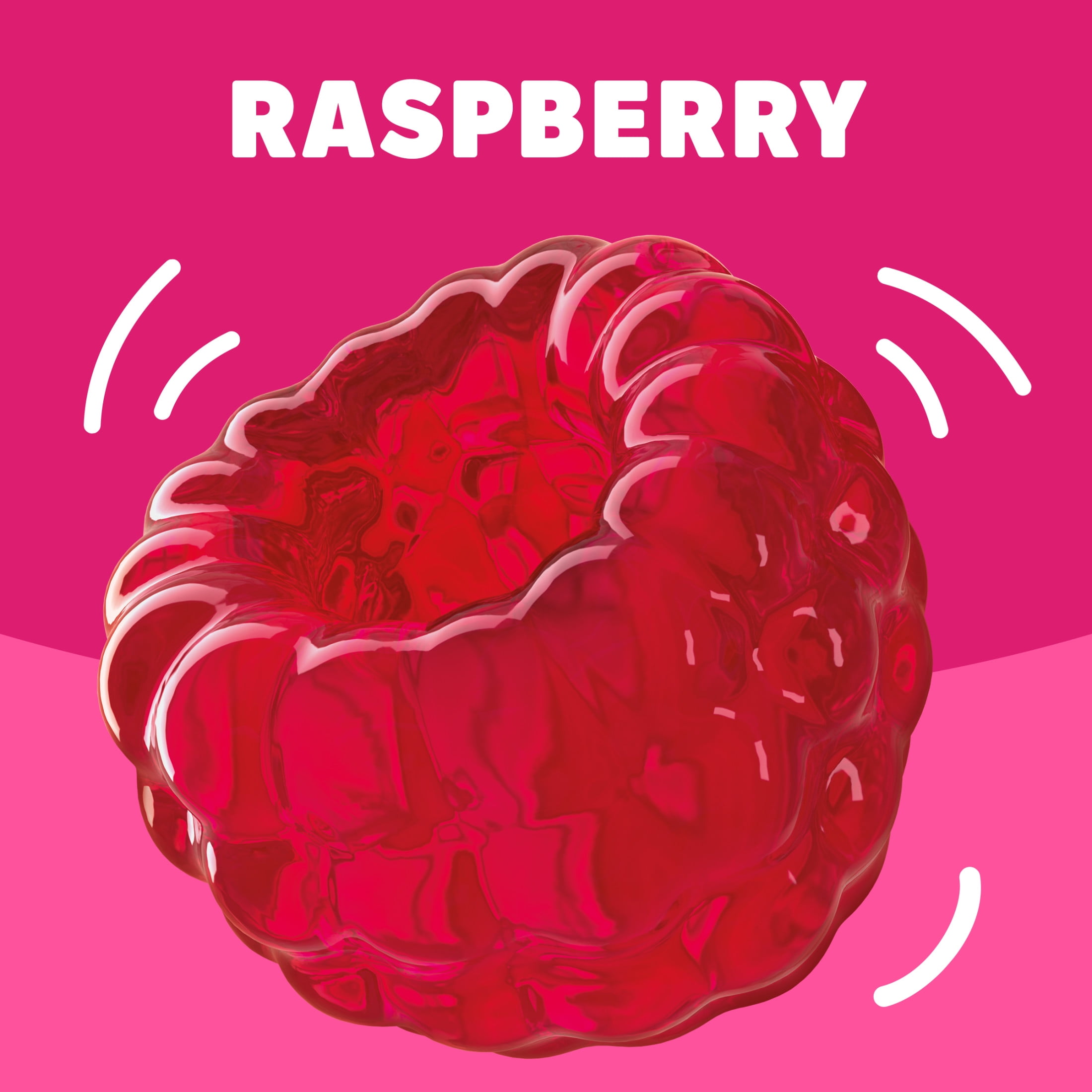 (24 pack) Jell-O Raspberry Gelatin Dessert Mix, Family Size, 6 oz Box