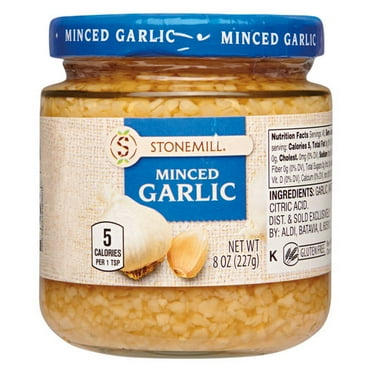 Pack of 2 - Minced Garlic in Water, 8 oz Packaging May Vary