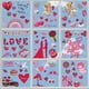 thumbnail image 1 of 2026 9 sheets of 131 pieces Valentine's Day window sticker decoration, Valentine's Day window stickers, heart shaped removable window decals, 1 of 5