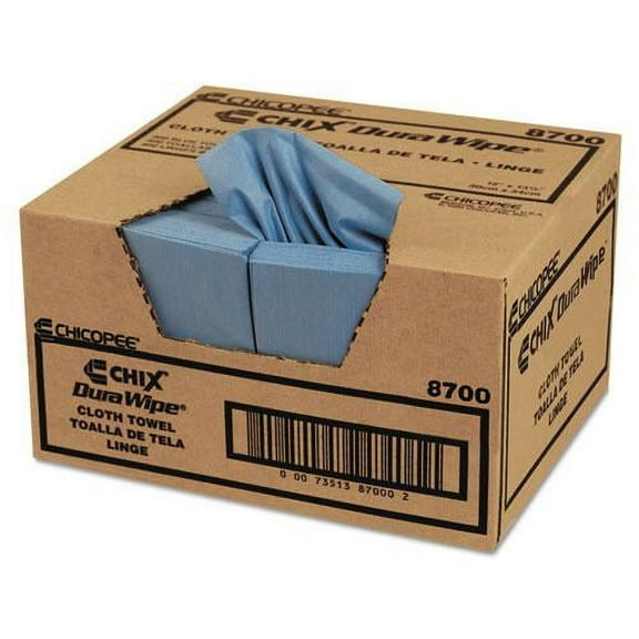 VeraClean Critical Cleaning Wipes Smooth Texture, 1/4 Fold, 12 x 13, Blue, 400/Carton