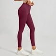 thumbnail image 6 of Liuinsasek Women's Tight Fit Hip-lifting Yoga Pants Stretchy High Waist Mesh Side Pockets Sports Fitness Pants Comfy Everyday Wear, 6 of 7