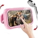 thumbnail image 1 of 480 Degree Rotating Shower Phone Holder, Waterproof Wall Mount Universal Housing, Waterproof Kitchen Bathroom Bathtub Bag (Pink), 1 of 1