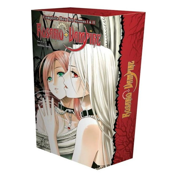 Pre-Owned Rosario vampire Complete Box Set Rosario vampire Complete Box Set: Volumes 1-10 and Season II Volumes 1-14 with Premium, (Paperback)