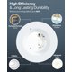 thumbnail image 4 of Sunco - Luces Led Empotrables De 4 Pulgadas, Iluminación De Lata, 660 Lm, 11 W (Equivalente A 40 W) Seleccionable Cct 2700 K/3000 K/4000 K/5000 K Regulable Deflector Kit De Conversión De Repuesto Ul 4, 4 of 6