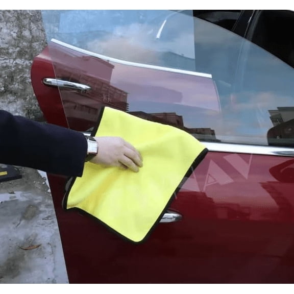 Car Cleaning Microfiber Towel Yellow | Auto Detailing, Interior & Exterior Use