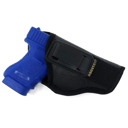 IWB TUCKABLE Gun Holster by Houston - ECO Leather Concealed Carry Soft Material | Fits Sig P250 Sub Comp, P320 Sub Comp, 224 | FNS 9C | XD Mod. 2-3