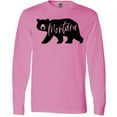 thumbnail image 3 of Inktastic Montana Black Bear Silhouette Long Sleeve T-Shirt, 3 of 5