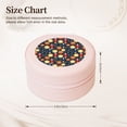 thumbnail image 2 of Naloa Colorful Astronomy Round Jewelry Box, Travel Jewelry Organizer, 3.9 x 3.9 x 2in Jewelry Storage Box for Women-Pink, 2 of 7