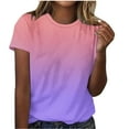 thumbnail image 3 of Aboser Summer T Shirts for Women Fashion Tie Dye Graphic Tees Comfy Crew Neck Tshirts Casual Short Sleeve Tops Going Out Tee Shirt 2026, 3 of 6