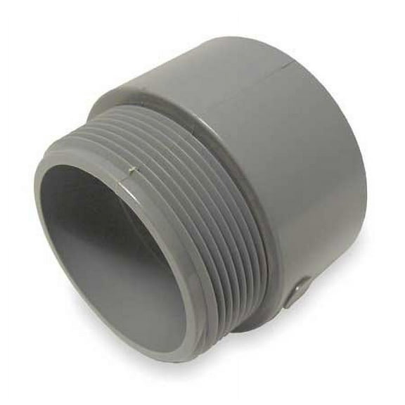 Cantex 5140112 Gray PVC Terminal Adapter 4 Inch