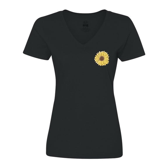 Inktastic Pocket Full of Sunshine Sunflower Women's V-Neck T-Shirt
