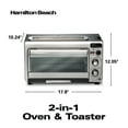 Hamilton Beach 2in1 Countertop Oven and Long Slot Toaster, Stainless