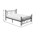 thumbnail image 4 of Home Elegance 2051FBK-1 40.5 x 25.75 in. Full Size Morris Metal Platform Bed - Black, 4 of 4