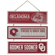 Open Road Brands Oklahoma Sooners Paper Wood Sign, 14" x 13"