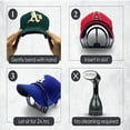thumbnail image 3 of Inteprter Negro hecho con gorra de béisbol ABS, banda curva, resistente y confiable, fácil de moldear, curvar Almacenamiento y organización del hogar negro, 3 of 6