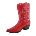 thumbnail image 4 of Jarrón de resina con forma de bota de vaquera, centro de mesa coleccionable, florero con forma de bota Rojo, 4 of 9