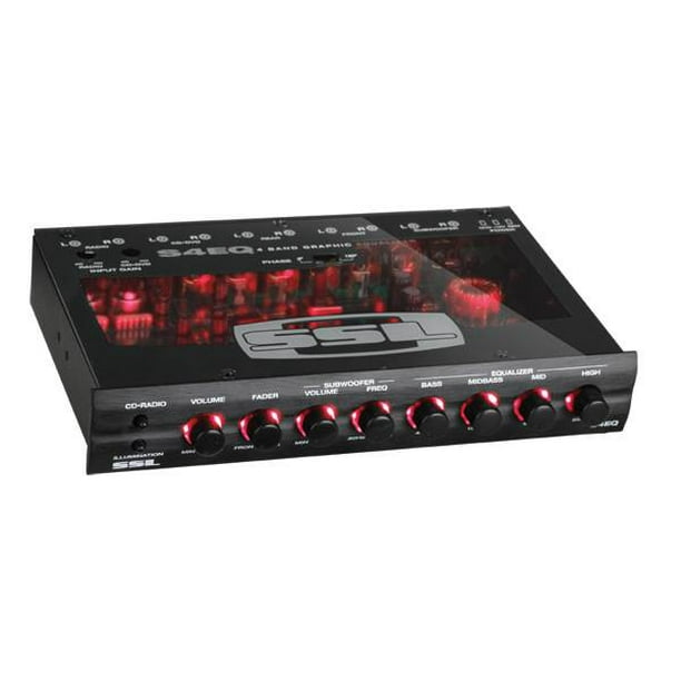 Soundstorm SSL S4EQ 4 Band Pre Amp Graphic Car Audio Stereo Equalizer