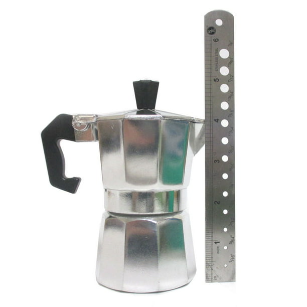 Descortés cojo exceso Coffee Maker Cafetera Espresso Latte Coffeemaker Expresso Mini 1 Cup Brewer  Pot - Walmart.com