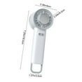thumbnail image 3 of Cadorn 1 PCS Portable Mini Handheld Cooling Fan, USB Rechargeable Lightweight Personal Desk Fan with Quiet Operation for Travel Office Home Use in Summer, White, 3 of 7