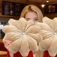 thumbnail image 4 of 18 Inch Velvet Round Throw Pillow case, Decorative Shaped Cushion For Sofa,Couch,Vanity Chair, Bed, Living Room Accent,Soft Home Decor Pillow(Style B), 4 of 5