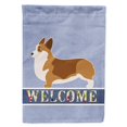 thumbnail image 1 of Carolines Treasures BB5524GF Corgi Welcome Garden Size Flag, 1 of 3