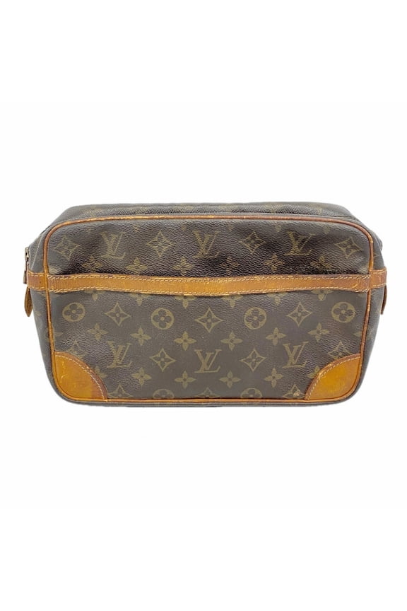 Pre-Owned Louis Vuitton Monogram Compiegne 28 Clutch Bag M51845 Brown Men's