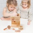 thumbnail image 4 of Kids Coffee Machine Toy Cooking Cutting Fruit Cooking Kitchen Utensils Natural Wood Children Simulation Education Pretend Play, 4 of 6