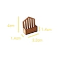 thumbnail image 7 of Kokiya 1:12 Mini Wooden Storage Basket Model Home Decor Doll Accessories Decoration Brown, 7 of 7