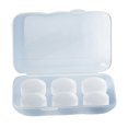 thumbnail image 1 of JIEMUCES 6 Pcs Bouchons d'Oreilles en Silicone Réduction de Bruit Lavables Imperméables Doux Réutilisables Protection Auditive Concerts Travail Étude Sommeil Bouchons d'Oreilles Silencieux, 1 of 8