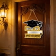 thumbnail image 4 of CaiYueKe 2026 Graduation Decorations Gold Congrats Grad Banner Porch Sign Welcome Wreath Graduation Decorations for Party Decorations Hanging Door Decor, 4 of 7