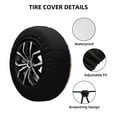 thumbnail image 2 of Naloa Drink And Cocktail Glasses PVC Leather Spare Tire Wheel Cover for Car Truck SUV Camper Trailer Universal Fit many size14 inch, 2 of 6