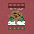 thumbnail image 3 of Wild Bobby Feliz Navidad Dancing Gingerbread Man Sweater | Holiday Men Long Sleeve Shirt, 3 of 5