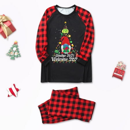 

Christmas Gifts Christmas Pajamas for Family Xmas Pajamas Pjs Sleepwear Outfits Matching Set Chiffon Red 2Xl