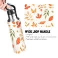 thumbnail image 4 of Yayeee 33oz Insulated Water Bottle Double Wall Stainless Steel with Flip Straw Lid, Beige Autumn Leaves, 4 of 7