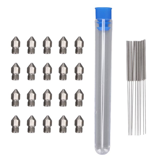 Boquillas para impresora 3D MK8 cabezal de impresión de acero inoxidable boquilla para impresora 3D juego de herramientas de aguja de limpieza de dragado