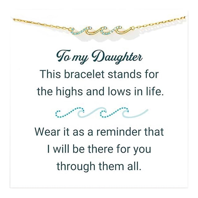 1 Gold Set With Blue Diamond Ladies Family Simple BraceletThe Best Gift for A Loved One