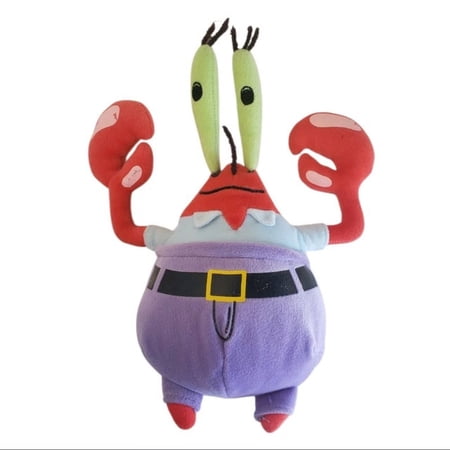 Ty Beanie Baby - MR KRABS The Crab (SpongeBob Squarepants 8" Plush) (NO TY HANG TAG)(BONUS 1 TY CARD & 1 FUN CHOPS)