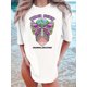 thumbnail image 1 of Vintage Society Peaceful and Lovely T-Shirt, 100% Cotton Crew Neck, Casual Animal Pattern, All-SeasoCamisetas para mujer, lindas camisetas con estampado gráfico, de manga corta, estilo casual, para ve, 1 of 6