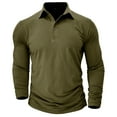 thumbnail image 4 of Cathalem Men's Long Sleeve Pullover Polo Shirts-Casual Loose Fit Polo Shirt Long Sleeve Quick Dry Performance Golf Shirt Regular Fit T-Shirt with Moisture-Wicking(Silver,S), 4 of 4