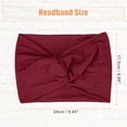 thumbnail image 5 of 8pcs Yoga Elastic Headbands Knotted Head Wraps for Women Girl 6.89inch Wide Multicolor, 5 of 6