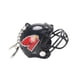 thumbnail image 3 of Llavero colgante bolsa colgante fútbol mini casco DIY regalo de cumpleaños llavero de coche llavero de coche para fanáticos de la graduación hombres negro, 3 of 8