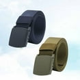 thumbnail image 4 of Masteelf Duty Belt 2pcs Canvas Web Belt Fabric Belt with Single Prong Buckle Adjustable Buckle Long Waistband for Men Teens Style 3, 4 of 10