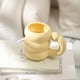 thumbnail image 3 of Matsuzay Taza de cerámica para café, té, agua, tazas creativas, contenedor de desayuno, taza colorida para parejas, tazas nórdicas de oficina, regalo Teteras Blanco Matsuzay HA081409-03, 3 of 6