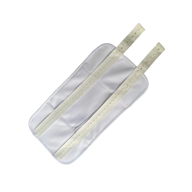 Seitruly Dulce regalo para la familia Paquete de aceite de ricino orgánico reutilizable Kit de envoltura Paquete de aceite de ricino Ayudas para vestirse con gancho de botón blanco Con riñonera